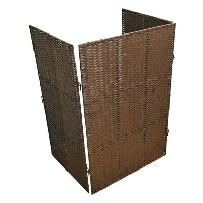 Rattan Effect Wheelie Bin Screen (Single)