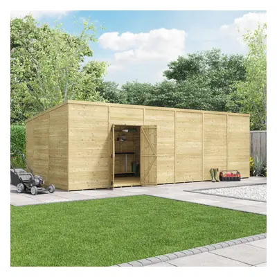 (24x10 Windowless, 15mm) BillyOh Switch Tongue and Groove Pent Shed