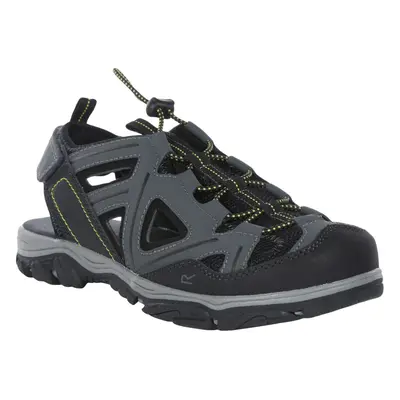 (11 UK, Briar Kiwi) Regatta Mens Westshore III Enclosed Toe Adjustable Walking Sandal - Briar Ki