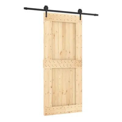 vidaXL Sliding Door with Hardware Set Interior Door Barn Door Solid Wood Pine