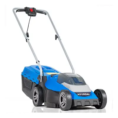 Hyundai 40V Lithium-Ion Cordless Battery Powered Roller Lawn Mower 33cm Cutting Width With Batte