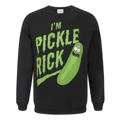 (XL, Black) Rick And Morty Mens Pickle Rick Sweater