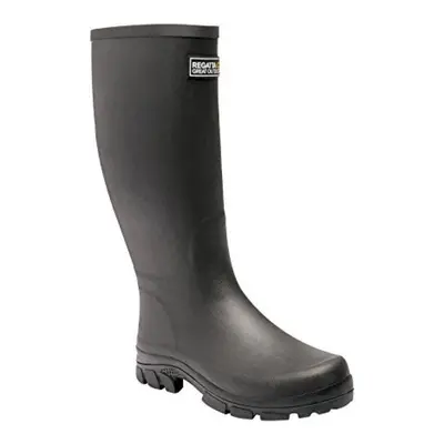 (UK 12, Black) Regatta Great Outdoors Mens Mumford II Rubber Wellington Boots