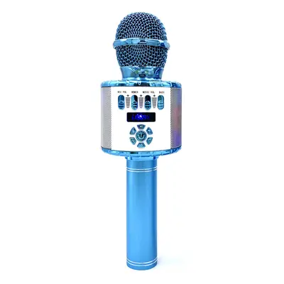 (Blue) 3-in-1 Microphone Wireless bluetooth Speaker Recorder HIFI Noise Reduction TF Card Portab