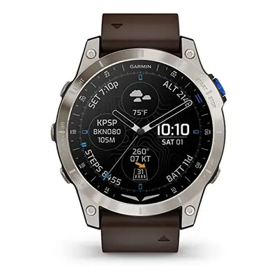 Garmin D2(TM) Mach 010-02582-55 Smartwatch Bluetooth, GPS, Heart Rate Monitor