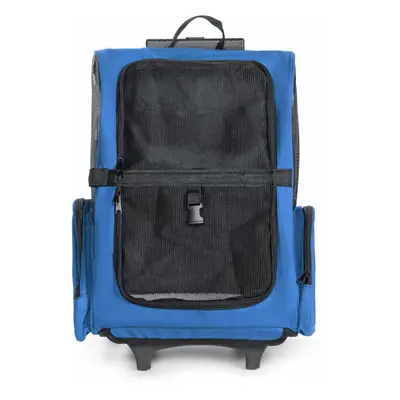 (Blue, L) In Pet Carrier Backpack Dog Cat Puppy Cart Breathable Outdoor Travel Bag