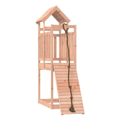 (solid douglas wood) vidaXL Playhouse with Climbing Wall Impregnated Wood Pine Kids Climbing Fra