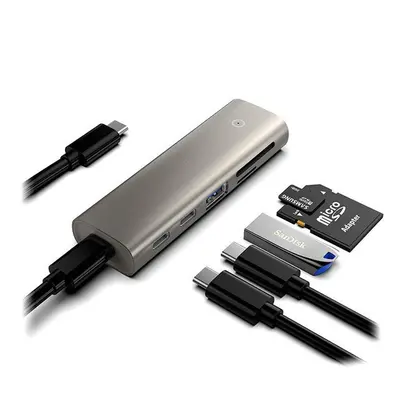 6-IN-1 USB-C HUB Docking Station Adapter with * USB-C 3.1 Gen Data Transmission USB 3.1 Gen 10Gb