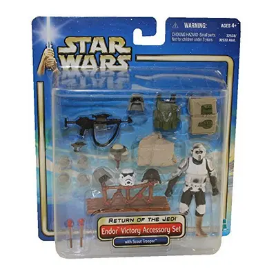 Star Wars Blue Saga - Endor Victory Accessory Set with Scout Trooper