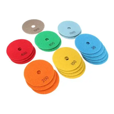 20pcs Inch Grit Diamond Polishing Pads for Granite Stone Concrete Marble