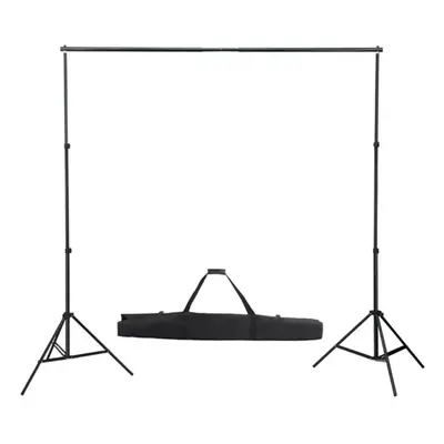 vidaXL Telescopic Background System 155-300cm Studio Backdrop Support Stand