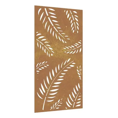 vidaXL Garden Wall Decoration Wall Art Wall Decor Corten Steel Leaf Design