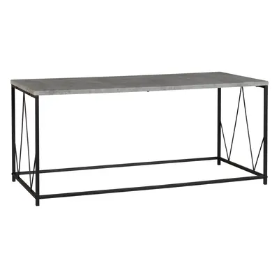 Athens Coffee Table in Concrete Effect/Black