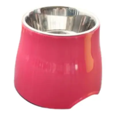 (Rose Red, 16x8.5cM) Feeder Drinking Bowls for Dogs Cats Pet