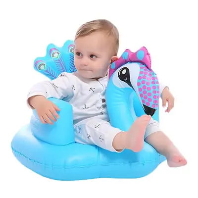 () Cartoon Cute Peacock Inflatable Toys Portable Sofa Multi-functional Bathroom Sofa Chair for K