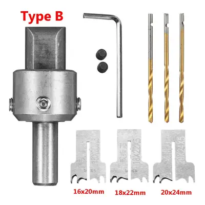 (16*20mm/18*22mm/20*24mm) 8pcs Ring Cutter Removal Bead Drill Barrel Bead Cutter Drill Bit Woodw