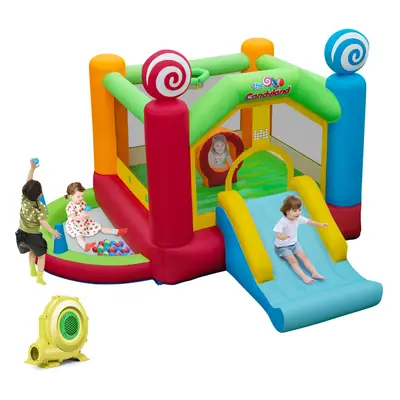 Candy Themed Jumping House Inflatable Bounce Castle W/ Blower