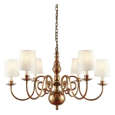 Luxury Hanging Ceiling Pendant Light Solid Brass Marble Silk Lamp Chandelier