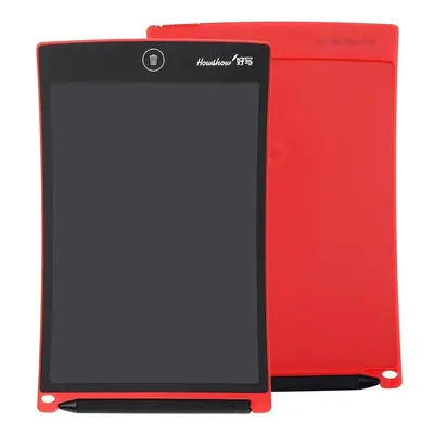 (Red) 8.5inch Paperless LCD Writing Tablet Office Family School Drawing Graffiti Toy Gift