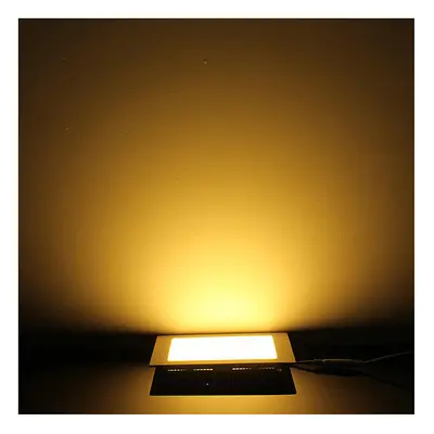 (Warm White) Dimmable 12W Square Ultra Thin Ceiling Energy-Saving LED Panel Light