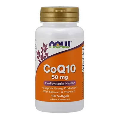 NOW Foods CoQ10 with Selenium & Vitamin E, 50mg, softgels