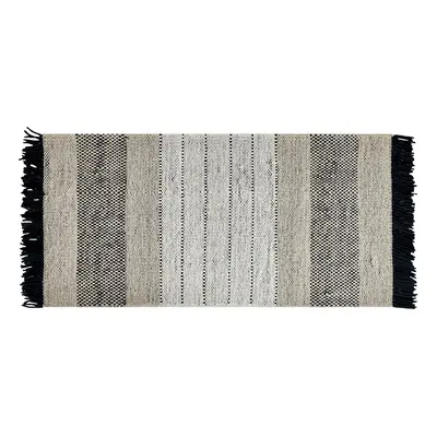 Wool Area Rug x cm Beige and Black YAZLIK