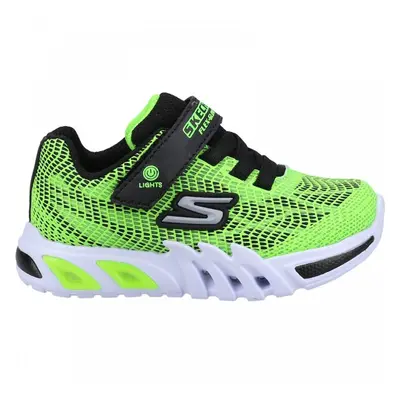 (7 (Children's)) Flex-Glow Elite - Vorlo | Lime/Black | Childrens Light Up Trainers