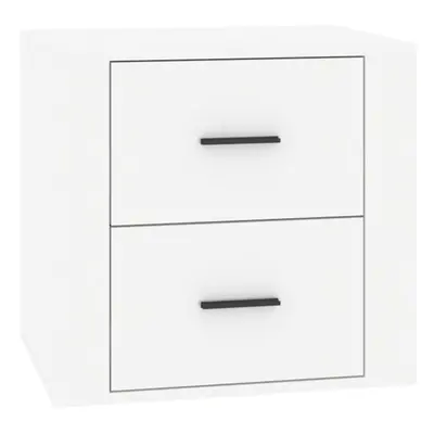 (High gloss white) vidaXL Bedside Cabinet Nightstand Side Table Telephone Stand Multi Colours