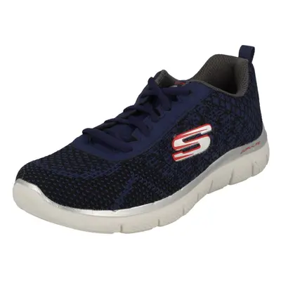 (UK 10.5 Child, Navy/Black (Blue)) Boys Skechers Lace Up Trainers Golden Point