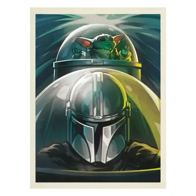 Star Wars: The Mandalorian N-1 Starfighter Framed Canvas Print