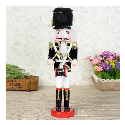 (C) Wooden Nutcracker Doll Soldier Vintage Handcraft Decoration Christmas Gifts