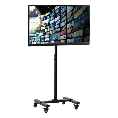 VIVO Mobile TV Display Stand for to inch LED LCD Flat Panel Screens, Rolling Floor Stand Height 