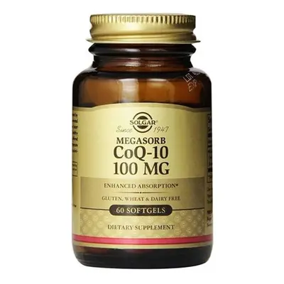 Solgar CoQ 100mg Dietary Supplement Softgels Promotes Heart Function & Supports Healthy Aging