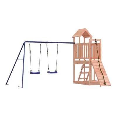 (solid douglas wood) vidaXL Outdoor Playset Wooden Playground Set Swing Set Wood Pine