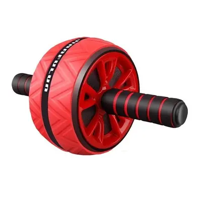 (Red) Ab Roller Big wheel Abdominal Muscle Trainer for Fitness Abs Core Workout Muscles Home Gym