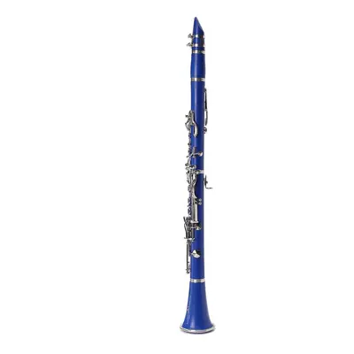 (Blue) keys Drop B Multiple Colour Clarinet with Portable Case/Cleaning Cloth