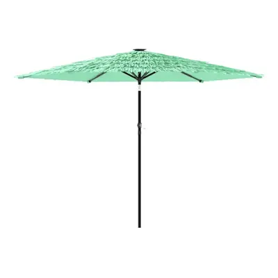 (green, x x cm) vidaXL Garden Parasol with Steel Pole Outdoor Umbrella Balcony Sun Parasol