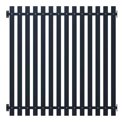 vidaXL Fence Panel Anthracite 170.5x170cm Powder-coated Steel Garden Barrier