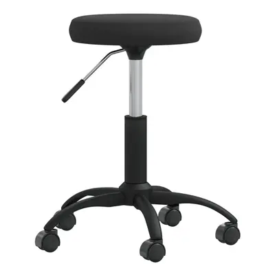 (black) vidaXL Office Swivel Chair Computer Chair Swivel Stool Dining Chair Velvet