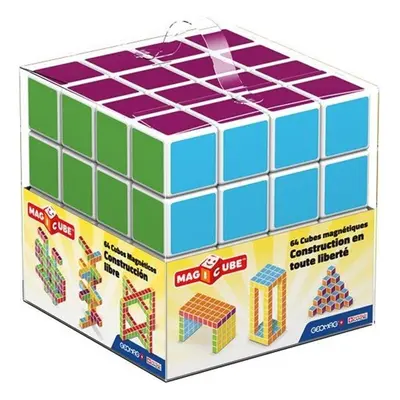 Geomagworld Usa Inc GMW129 Magicube Multicolored Free Building Set - Piece