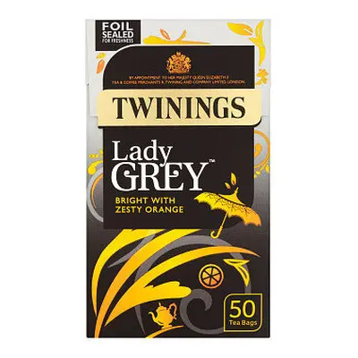 Twinings Lady Grey Tea Bags 50s (Pack of 8)