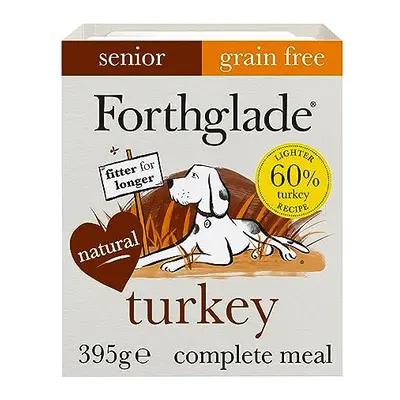 Forthglade Complete Natural Wet Dog Food - Grain Free Turkey with Vegetables (18 x 395g) Trays -