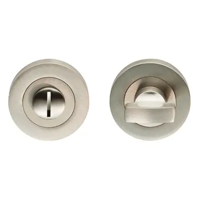 Thumbturn Lock and Release Handle Concealed Fix Round Rose Satin Nickel