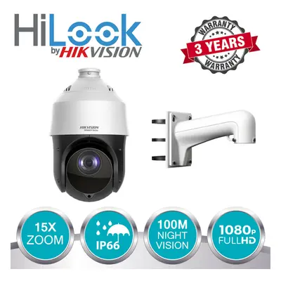 (Pole Bracket) Hilook PTZ Camera 2MP 1080P 15X Zoom PTZ TVI 100M IR PTZ-T4215I-D