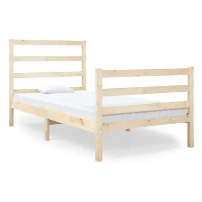 (natural, x cm) vidaXL Bed Frame Bed Base Bedstead Bedroom Mattress Foundation Solid Wood Pine