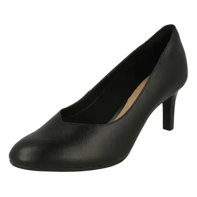 (UK 7, Black) Ladies Clarks Elegant Court Shoes Dancer Nolin - D Fit