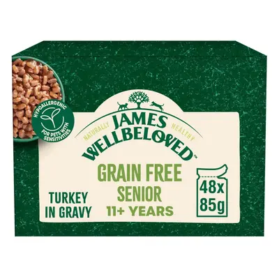 48 x 85g James Wellbeloved Senior 11+ Wet Cat Food with Turkey