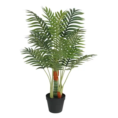 (85 cm) vidaXL Artificial Palm Tree with Trunks Fake Tree Artificial Plant Green PP