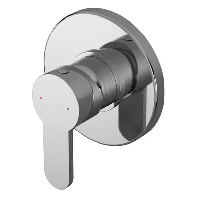 Round Concealed Manual Shower Valve (1 Outlet) - Chrome