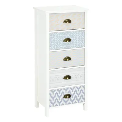 HOMCOM Chest of Drawers, Drawer Unit Storage Chest Bedroom Living Room